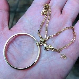 PaperClip chain with pendant/18K Saudi